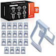 APRCF2859 20 Pcs 12.5mm Nylon Door & Dash Panel Fastener Clips