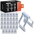APRCF2860 30 Pcs 12.5mm Nylon Door & Dash Panel Fastener Clips