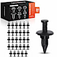 APRCF2965 30 Pcs 12.7mm Bumper Fascia Retainer Clip with Closed End Push-Type