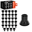 APRCF2980 30 Pcs Nylon Body Mount Cushion Sleeve Retainer Clips