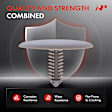 APRCF300 50 Pcs Nylon Interior Roof Headliner Retainers Fasteners