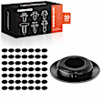 APRCF3011 50 Pcs 20mm Nylon Door Hole Plug Fastener