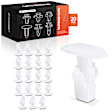 APRCF3018 20 Pcs 5mm Nylon Weatherstrip Retainer Clip Fastener