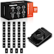 APRCF3049 30 Pcs M6-1.0 Nylon License Plate Bracket U-Nut Retainer Clip