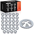 1995 Mazda MPV - Clips & Fasteners, Gray, Stainless Steel, Set of 30