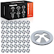 1993 Mazda MPV - Clips & Fasteners, Gray, Stainless Steel, Set of 50