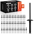 APRCF3113 50 Pcs 4mm Nylon Blind Rivet Cowl Vent Grille Retainer Fastener