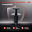 APRCF3155 50 Pcs Nylon Interior Trim Push-Type Retainer Trim Clip