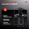 2020 Mercedes Benz Sprinter 2500 - Clips & Fasteners, These Clips Are Only For Holes, Black, Nylon, Set of 20