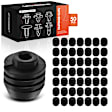 APRCF3197 50 Pcs 17mm Rubber Outer Panel Stopper Fastener Clips