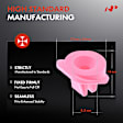2019 Honda Pilot - Clips & Fasteners, These fasteners are suitable for 8.5 mm diameter hole., Pink, Nylon, Set of 50
