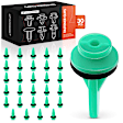 APRCF3205 30 Pcs 6mm Nylon Pillar Moulding Clips with Sealer Retainer Fastener Clips