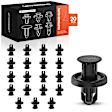 2021 Toyota Camry - Clips & Fasteners, It Fits the Model With 10mm Diameter Holes, Black, Nylon, Set of 20