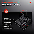 APRCF3216 20 Pcs 15mm Black Phosphate Steel Engine Cover Retaining Clip