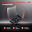 APRCF3216 20 Pcs 15mm Black Phosphate Steel Engine Cover Retaining Clip