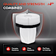 APRCF3229 30 Pcs 9mm Square Trunk Screw Grommet Retainer Clip with Sealer