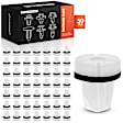APRCF3230 50 Pcs 9mm Square Trunk Screw Grommet Retainer Clip with Sealer