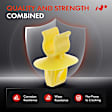 APRCF3293 50 Pcs 9.5mm Nylon Hood Prop Support Rod Retainer Clip