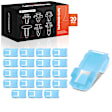 APRCF3303 20 Pcs 36mm Nylon Door Moulding Retainer Clips