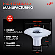 2006 BMW M3 - Clips & Fasteners, These nuts are only for M4.8-1.61 screw, Silver, Steel, Set of 50