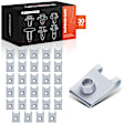 APRCF3388 30 Pcs M6-1.0 Steel Floor Pan Splash Shield Fastener Clips Retainer