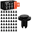 APRCF354 50 Pcs 10mm Nylon Grille Mounting Retainer Push-Type