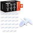 APRCF3573 30 Pcs 0.8 in. x 0.5 in. x 0.3 in. Door Weather-Strip Retainer Clips