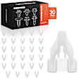 APRCF3585 30 Pcs 12mm Nylon Snap Fitting Grille Fastener Clips