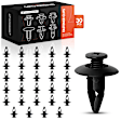 APRCF3657 30 Pcs 8mm Nylon Inner Fender Retainer Clip Screw-Type