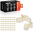 APRCF3676 50 Pcs 3mm Inside Diameter Nylon Windshield Washer Hose Retainer Clip