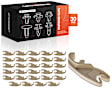 APRCF3727 30 Pcs Nylon Left Hand Side Door Lock Pawl Clip Fastener