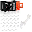 APRCF3733 30 Pcs 3.97mm Rod Size Nylon Door Lock Rod End Clips