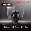 APRCF3829 50 Pcs 8mm Nylon Bumper Hood Fender Splash Guard Retainer Clip