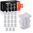 APRCF3848 20 Pcs 10.1mm Nylon White Body Side moulding Retainer Clips