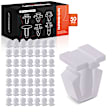 APRCF3850 50 Pcs 10.1mm Nylon White Body Side moulding Retainer Clip