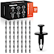 APRCF3928 50 Pcs 6.4mm Fender Molding Retainer Clip Push-Type