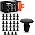 APRCF3984 30 Pcs 7.5mm Nylon Hood Seal Push-Type Molding Retainer Clip Push-Type