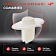APRCF4033 50 Pcs Nylon Bumper Grommet Nut Clip Nylon Retainer Fastener