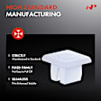 1989 Buick Riviera - Clips & Fasteners, These clips are only for 1/4 inch (#14) Screw Size., White, Nylon, Set of 50