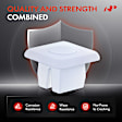1989 Buick Riviera - Clips & Fasteners, These clips are only for 1/4 inch (#14) Screw Size., White, Nylon, Set of 50