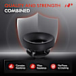 APRCF4042 50 Pcs 8mm Rod 11mm Hole Hood Prop Holder Grommet Retainer Clip