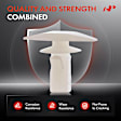 APRCF4078 50 Pcs 5mm Nylon Weatherstrip Retainer Clip Push-Type