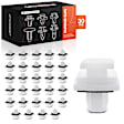 APRCF4162 30 Pcs 12 x 10mm Nylon Tailgate Garnish Rear Door Retainer Clips
