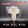 1997 Dodge Ram 2500 - Clips & Fasteners, Natural, Nylon, Set of 30