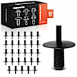 2008 BMW 135i - Clips & Fasteners, These Clips Are Only for 6.3mm Hose, Black, Nylon, Set of 30