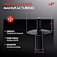2008 BMW 135i - Clips & Fasteners, These Clips Are Only for 6.3mm Hose, Black, Nylon, Set of 30