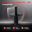 2008 BMW 135i - Clips & Fasteners, These Clips Are Only for 6.3mm Hose, Black, Nylon, Set of 30