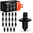 APRCF4267 20 Pcs 8mm Nylon Cowl Retainer Fastener Rivet Push-Type