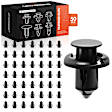 APRCF4275 50 Pcs 10mm Nylon Bumper Retainer Clips Push-Type