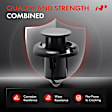 APRCF4275 50 Pcs 10mm Nylon Bumper Retainer Clips Push-Type